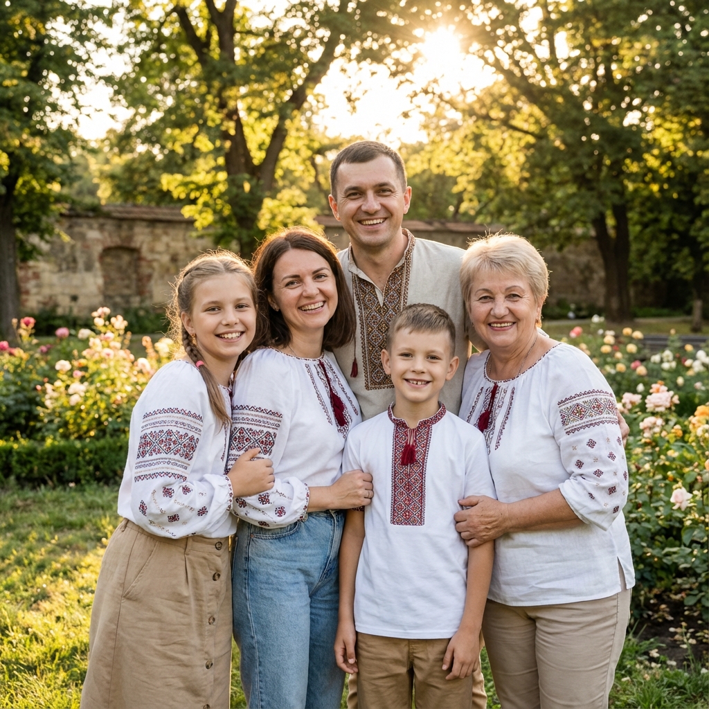 Happy Ukrainian Family